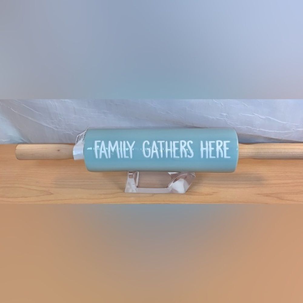 Family Gathers Here Decorative Rolling Pin old east main Co.